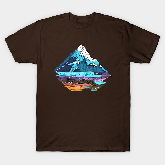 Glacial Mountain T-Shirt by Xie